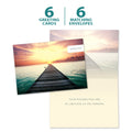 Load image into Gallery viewer, The cover and inside of Tree-Free’s Endless card, along with the following text: “6 greeting cards, 6 matching envelopes”
