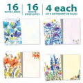 Load image into Gallery viewer, Light Flowers 16 Pack Notecards
