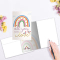 Load image into Gallery viewer, Love Rainbow 12 Pack Notecards
