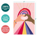 Load image into Gallery viewer, Heart Rainbow 12 Pack Notecards
