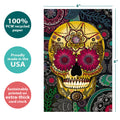 Load image into Gallery viewer, Sugar Skull Paisley Boxed 12 Pack Notecards
