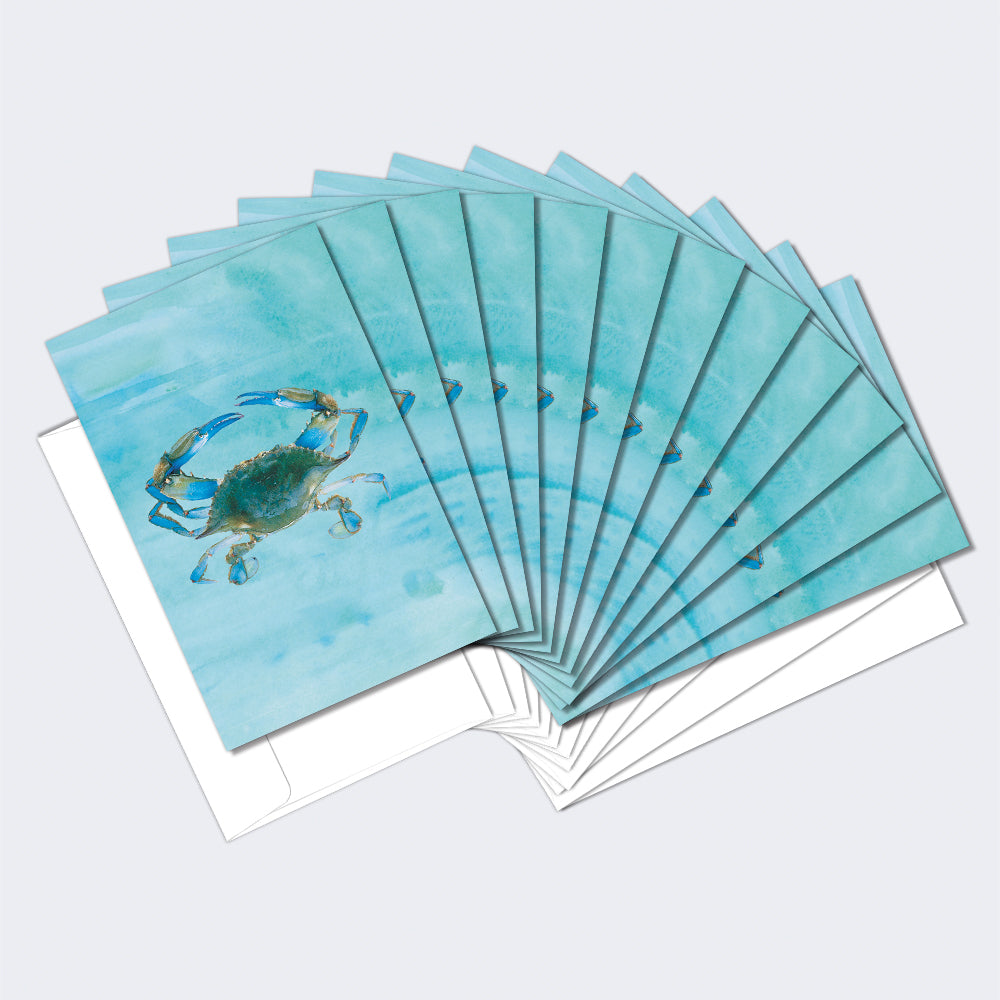 Blue Crab Boxed 12 Pack Notecards