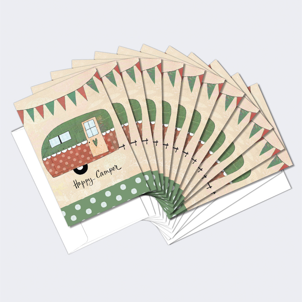 Happy Camper Boxed 12 Pack Notecards