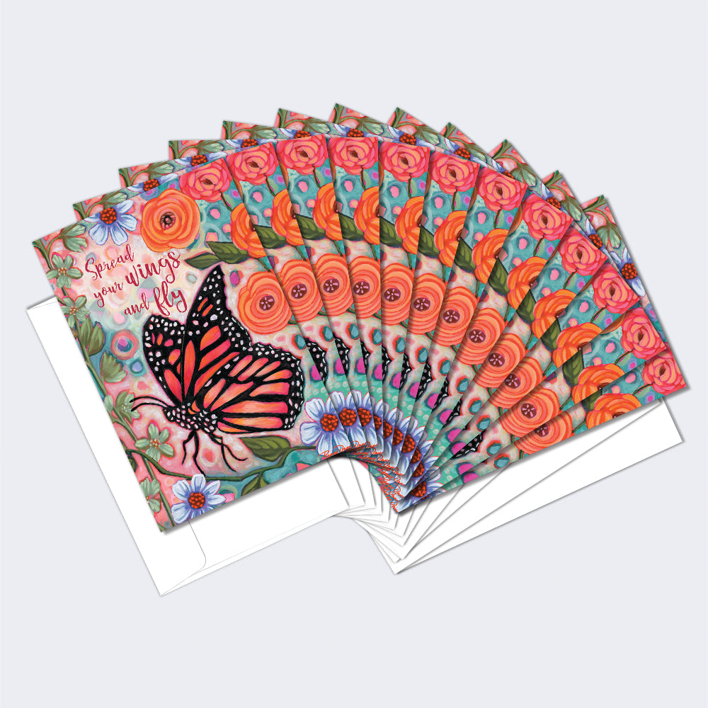 Spread Your Wings 12 Pack Notecards