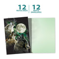 Load image into Gallery viewer, Three Wolf Moon 12 Pack Notecards
