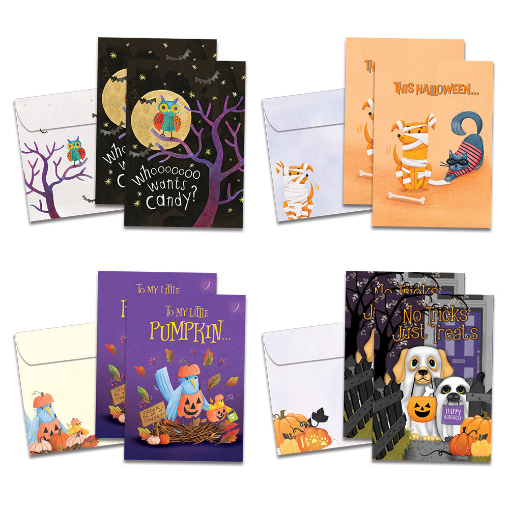 Spooky Animals Halloween 8 Pack