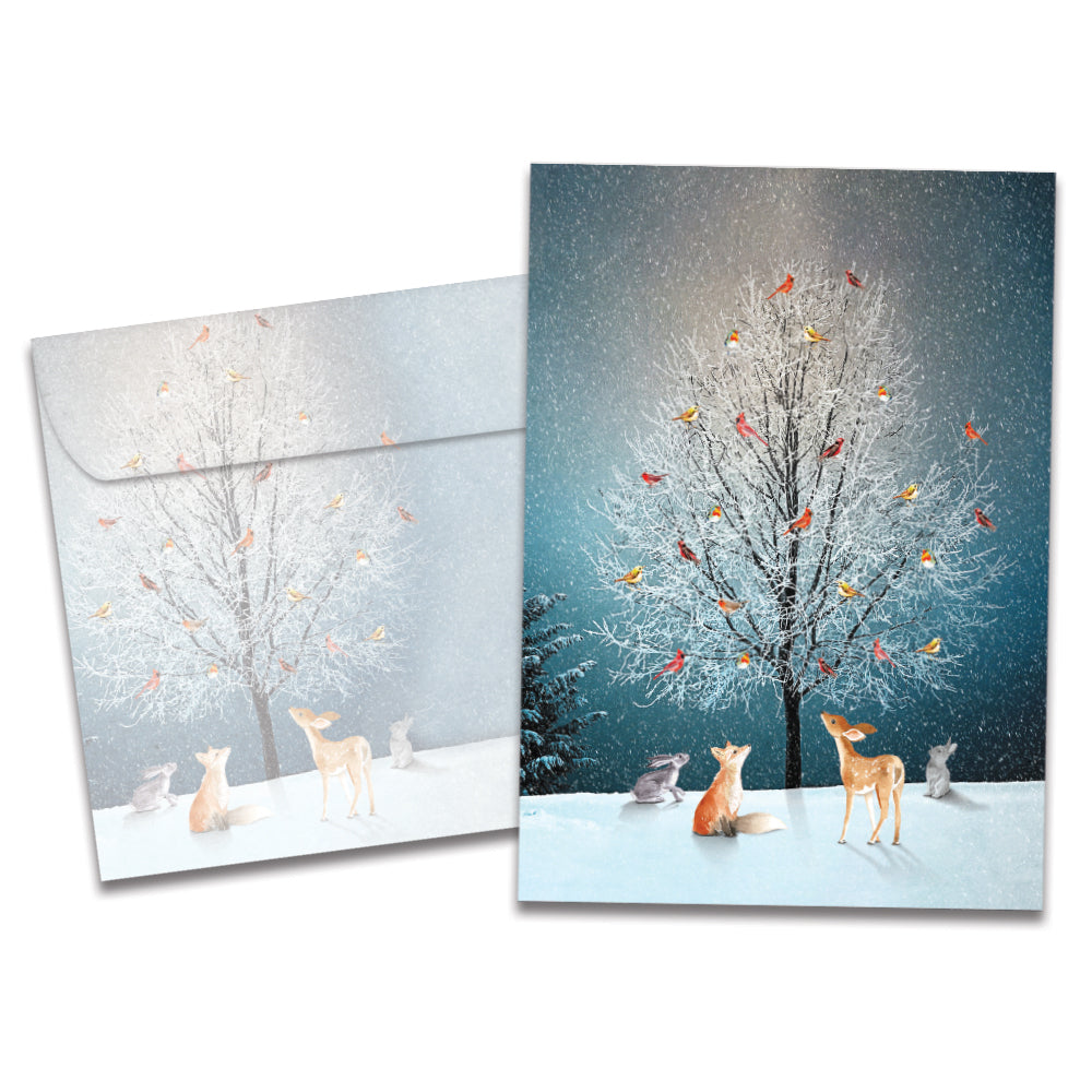 Bird Tree Single Card