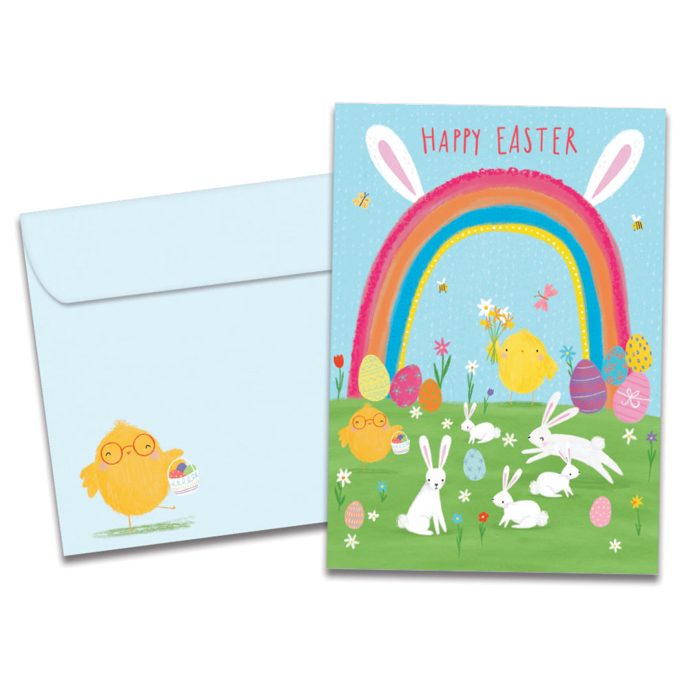 Rainbow Bunnies Single Card