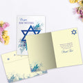 Load image into Gallery viewer, Blue Floral Star Single Card
