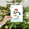 Load image into Gallery viewer, Puffin Dance Single Card
