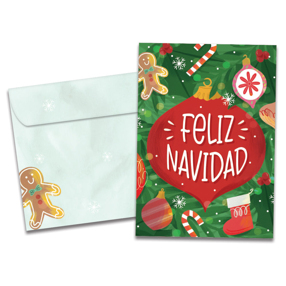 Navidad Ornament Single Card