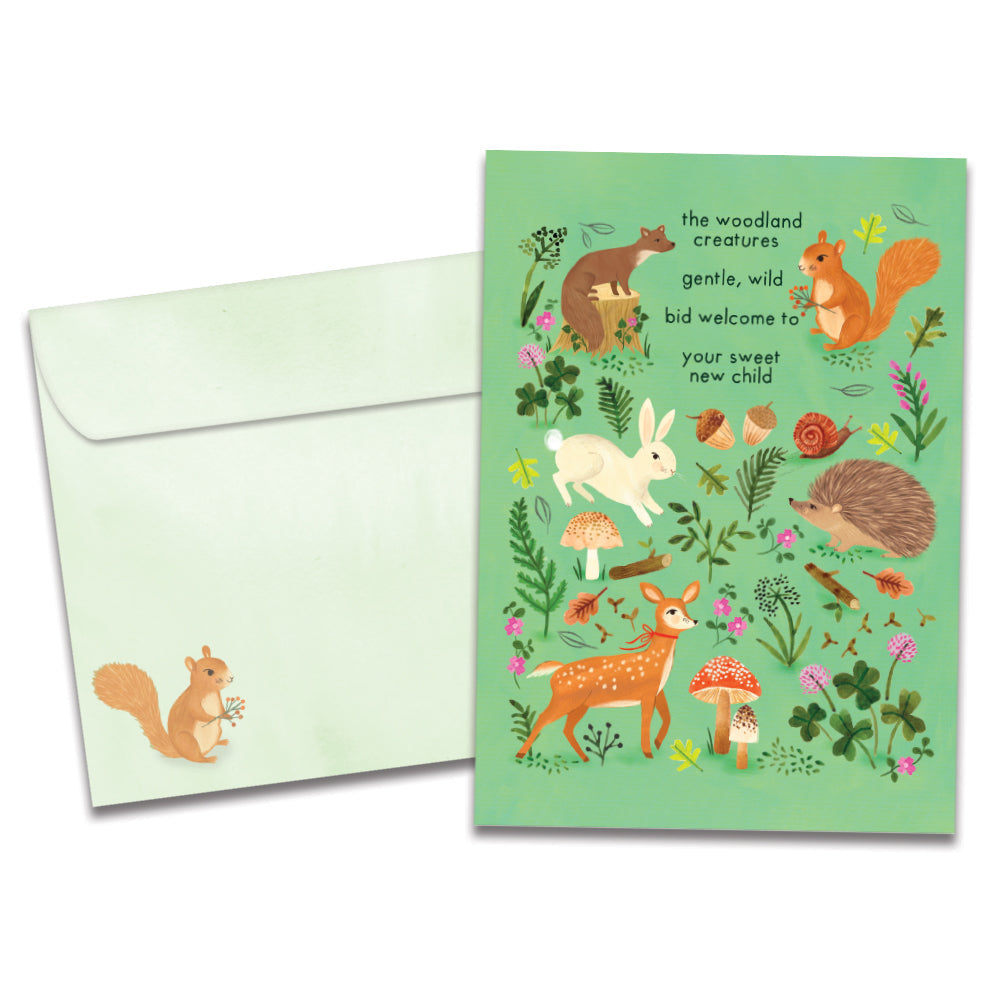 Woodland Welcome Single Card