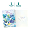 Load image into Gallery viewer, Blue Floral Dragonflies Single Card
