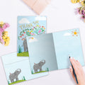 Load image into Gallery viewer, Elephant Flowers Single Card
