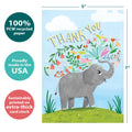 Load image into Gallery viewer, Elephant Flowers Single Card
