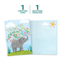 Load image into Gallery viewer, Elephant Flowers Single Card
