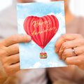 Load image into Gallery viewer, Heart Air Balloon Single Card
