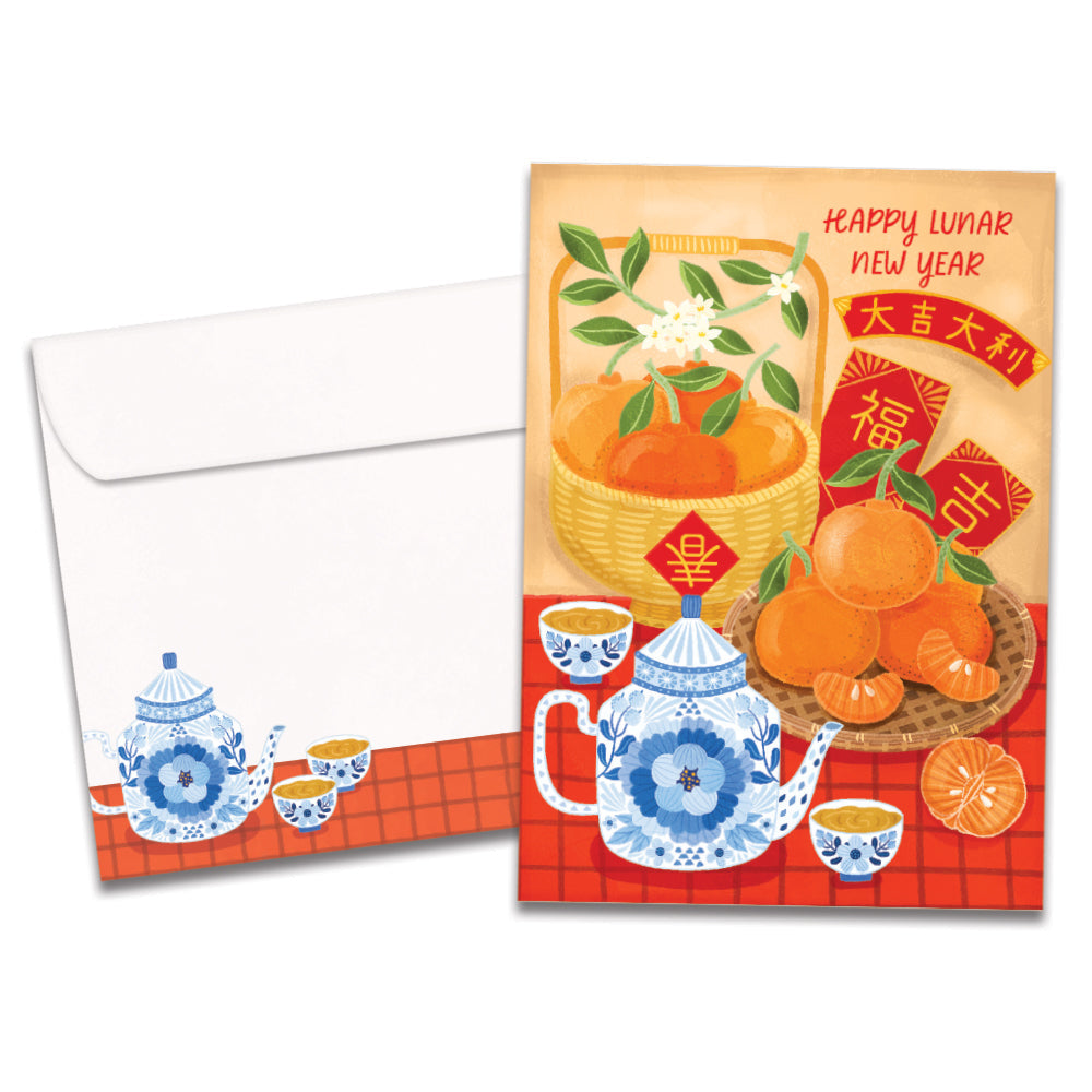 Lucky Tea Set Single Card