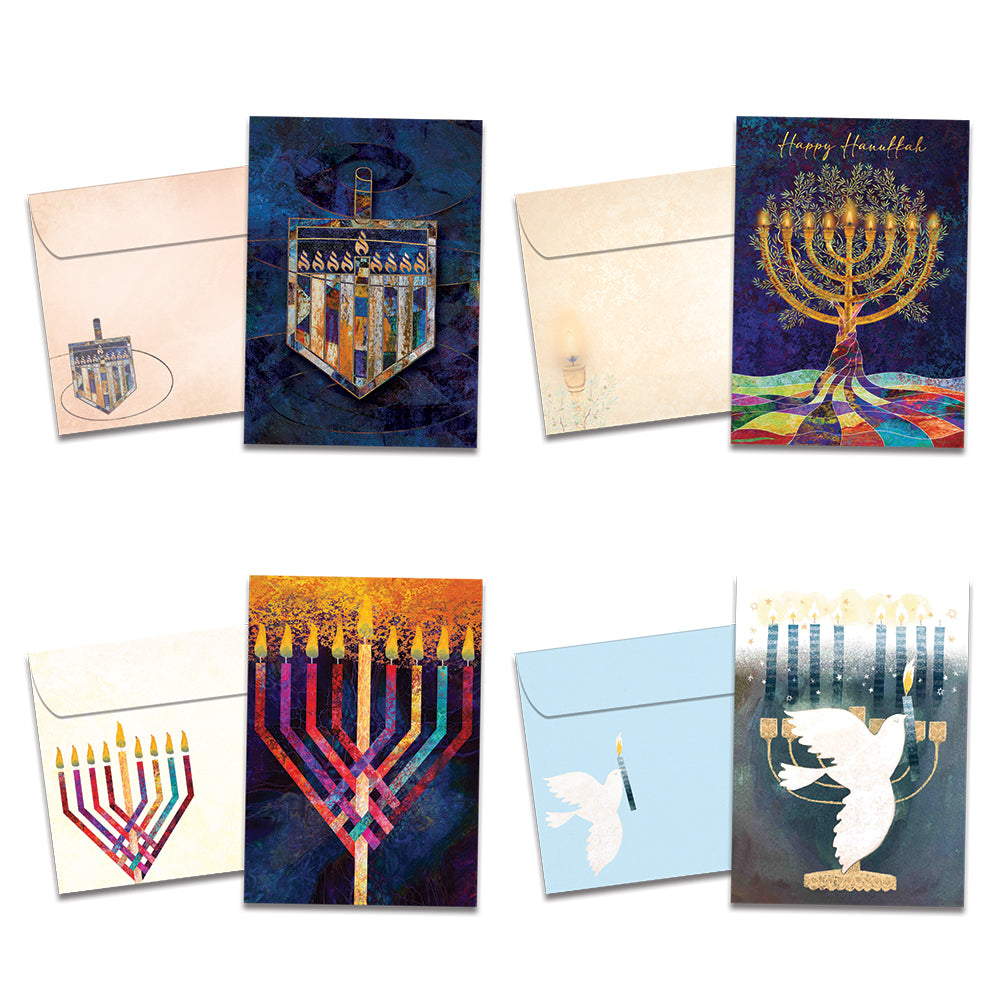 Beautiful Menorahs 16 Pack Assortment