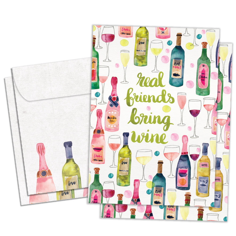 Friends Bring Wine Two Card Pack