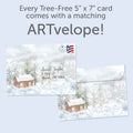 Load image into Gallery viewer, Snowy Cabin Holiday 12 Pack
