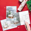 Load image into Gallery viewer, Snowy Cabin Holiday 12 Pack
