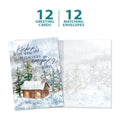 Load image into Gallery viewer, Snowy Cabin Holiday 12 Pack
