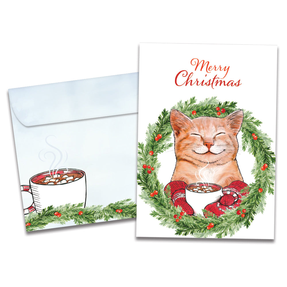 Joyous Cat Christmas 12 Pack