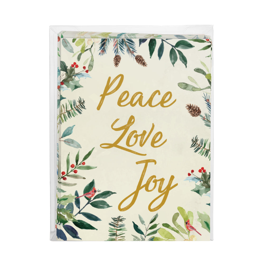 Peace Joy Watercolor