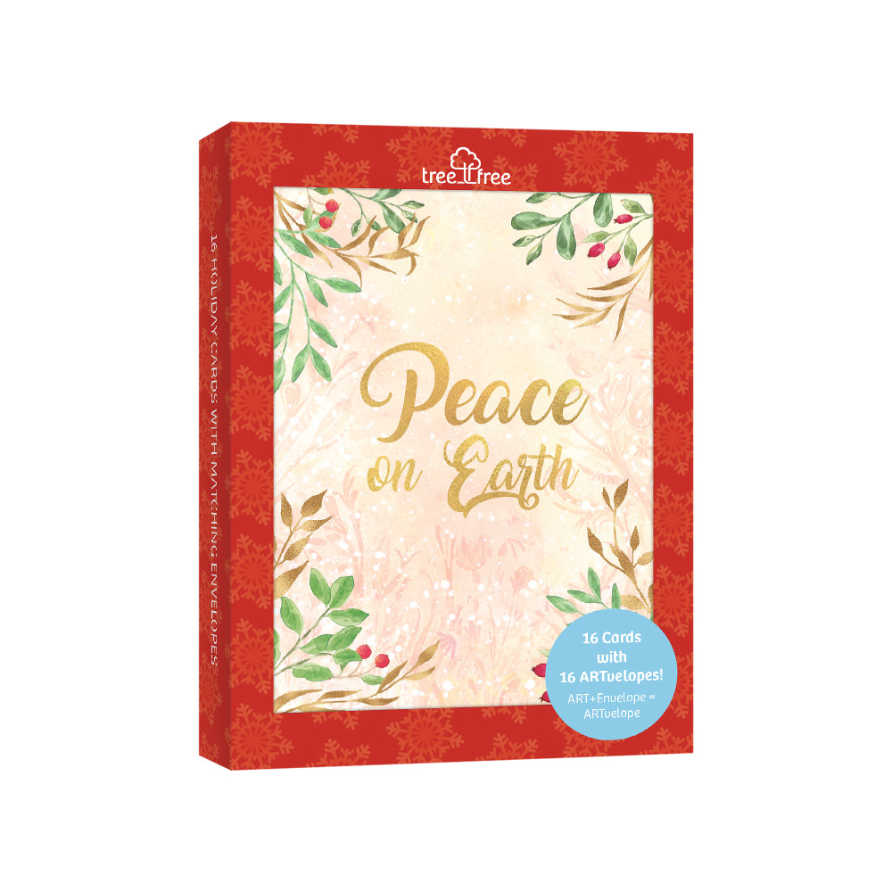 Peace Every Day Holiday Box 16 Pack TreeFree Greetings