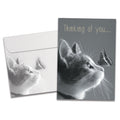 Load image into Gallery viewer, The cover of Tree-Free&#39;s Thoughts Of You card, along with its matching envelope.
