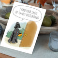 Load image into Gallery viewer, Lifestyle image(s) featuring Tree-Free’s Little Vader card
