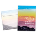 Load image into Gallery viewer, The cover of Tree-Free&#39;s The View card, along with its matching envelope.
