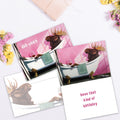 Load image into Gallery viewer, The inside of Tree-Free’s Relaxing Birthday card, with the cover and envelope in the background.
