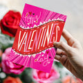 Load image into Gallery viewer, Lifestyle image(s) featuring Tree-Free’s Bold Valentine card
