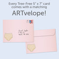 Load image into Gallery viewer, The envelope for Tree-Free’s Granny Panties card, along with the following text: “Every Tree-Free 5x7 card comes with a matching ARTvelope!”
