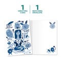 Load image into Gallery viewer, The cover and inside of Tree-Free’s Find Peace All Occasion Card card, along with the following text: “1 greeting card, 1 matching envelope”
