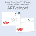 Load image into Gallery viewer, The envelope for Tree-Free’s Nuts About You Valentine&#39;s Day Card card, along with the following text: “Every Tree-Free 5x7 card comes with a matching ARTvelope!”
