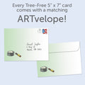 Load image into Gallery viewer, The envelope for Tree-Free’s Mr Fix It Father&#39;s Day Card card, along with the following text: “Every Tree-Free 5x7 card comes with a matching ARTvelope!”
