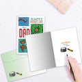 Load image into Gallery viewer, The inside of Tree-Free’s Mr Fix It Father&#39;s Day Card card, with the cover and envelope in the background.
