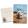 Load image into Gallery viewer, The cover of Tree-Free&#39;s Hawaii Lei card, along with its matching envelope.
