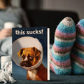 Load image into Gallery viewer, Lifestyle image(s) featuring Tree-Free’s Cone of Shame card
