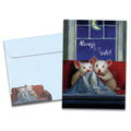 Load image into Gallery viewer, The cover of Tree-Free&#39;s Blanket Hogger card, along with its matching envelope.
