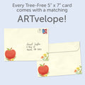 Load image into Gallery viewer, The envelope for Tree-Free’s You Inspire card, along with the following text: “Every Tree-Free 5x7 card comes with a matching ARTvelope!”
