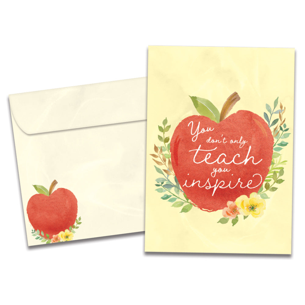 The cover of Tree-Free's You Inspire card, along with its matching envelope.