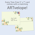 Load image into Gallery viewer, The envelope for Tree-Free’s Lots of Luck card, along with the following text: “Every Tree-Free 5x7 card comes with a matching ARTvelope!”
