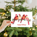 Load image into Gallery viewer, Lifestyle image(s) featuring Tree-Free&#39;s Happy Cardinals card
