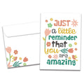 Load image into Gallery viewer, The cover of Tree-Free&#39;s Amazing Reminder Daughter card, along with its matching envelope.
