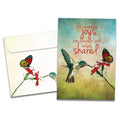 Load image into Gallery viewer, The cover of Tree-Free&#39;s Sweetest Joys Wife card, along with its matching envelope.
