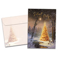 Load image into Gallery viewer, The cover of Tree-Free&#39;s Calm and Bright card, along with its matching envelope.
